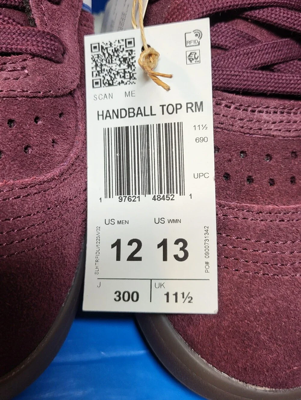 *NEW* Adidas Handball Top RM Shoes Maroon/White/Blue Size Men’s 12 Women's 13